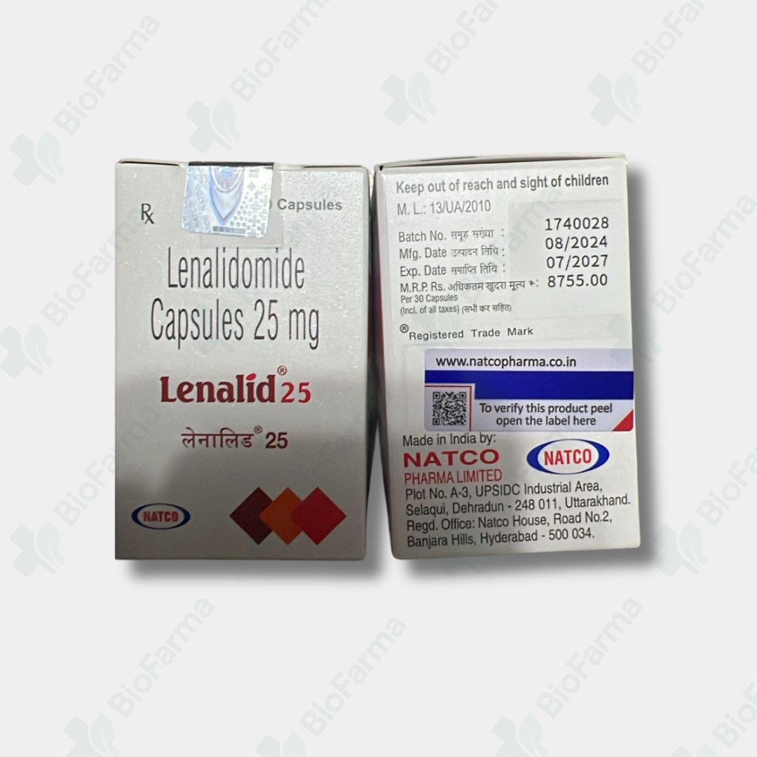 Lenalid 25 mg con 30 capsulas - Lenalidomida