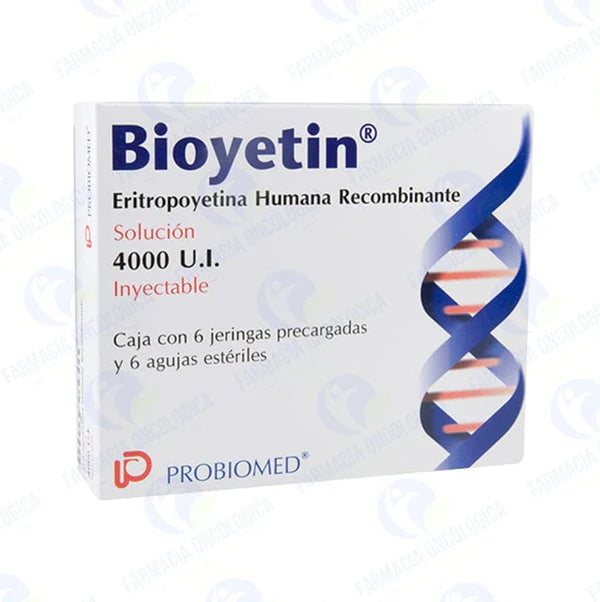 Bioyetin 4,000 ui solucion inyectable - Eritropoyetina alfa