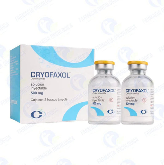Cryofaxol 500 mg con 2 frascos solucion inyectable - Ciclofosfamida