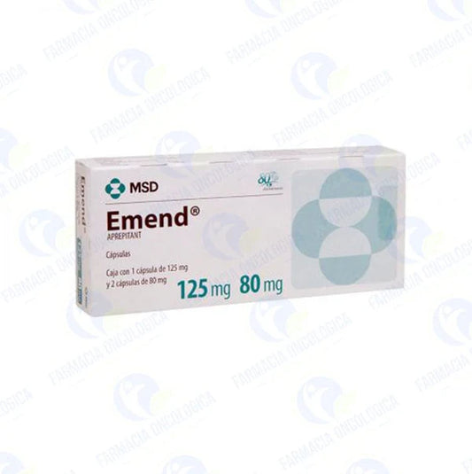 Emend 125 mg con 1 capsula y 2 capsulas de 80 mg - Aprepitant