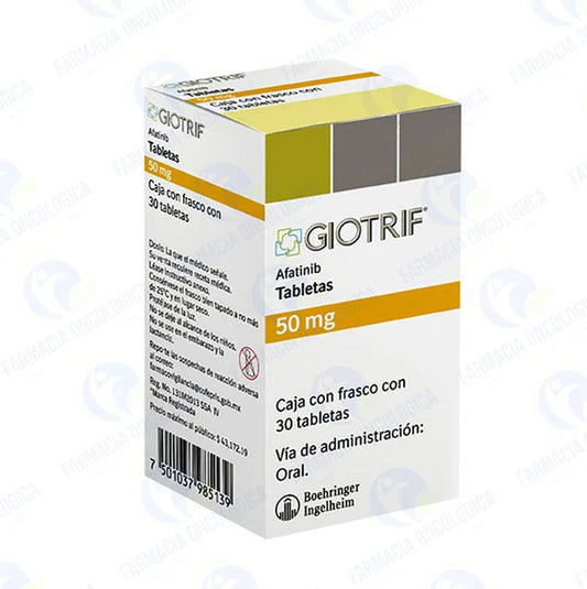 Giotrif 50 mg con 50 tabletas - Afatinib 50 mg con 50 tabletas