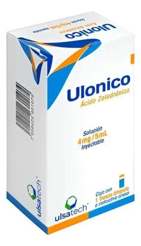 Ulonico 4 mg / 5 mL solucion inyectable - Acido Zoledronico