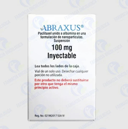 Abraxus 100 mg inyectable - Paclitaxel Albumina