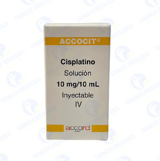 Accocit 10 mg solucion inyectable - Cisplatino