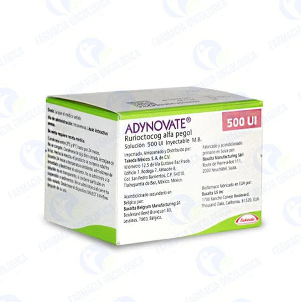 Adynovate 500 ui solucion inyectable - Rurioctocog Alfa Pegol