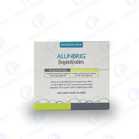 Alunbrig 90 mg con 7 tabletas + 180 mg con 23 tabletas - Brigatinib