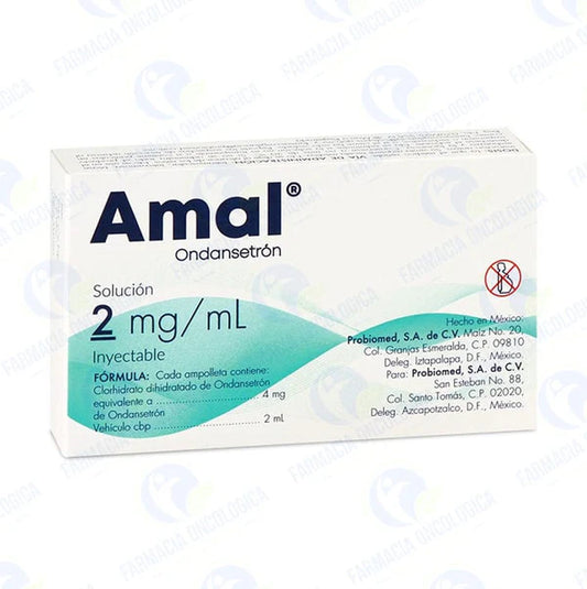 Amal 4 mg/ 2 mL solucion inyectable - Ondansetron