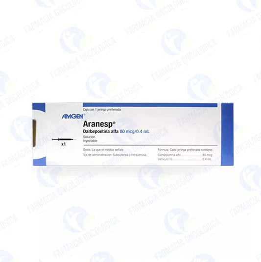 Aranesp 80 mcg solucion inyectable - Darbepoetina Alfa