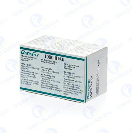 Benefix 1,000 ui inyectable - Factor lX de coagulacion recombinante