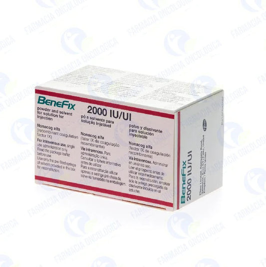 Benefix 2,000 Ui inyectable - Factor lX de coagulacion recombinante