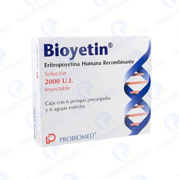 Bioyetin 2,000 ui solucion inyectable - Eritropoyetina alfa