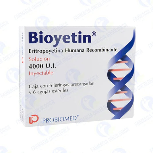 Bioyetin 4,000 ui solucion inyectable - Eritropoyetina alfa