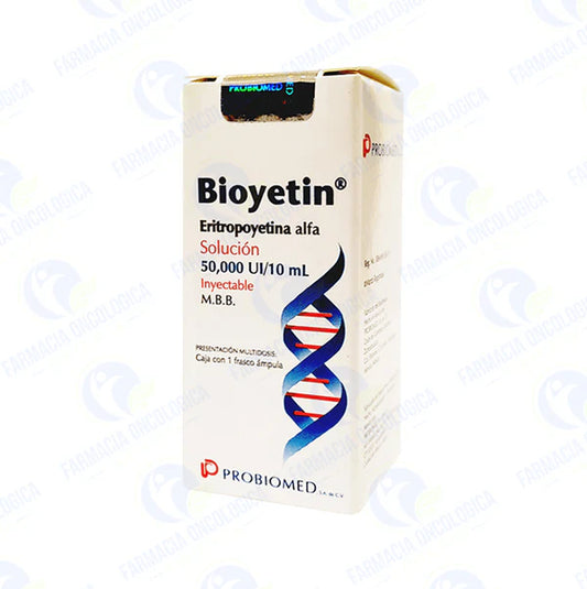 Bioyetin 50,000 ui solucion inyectable - Eritropoyetina humana recombinante