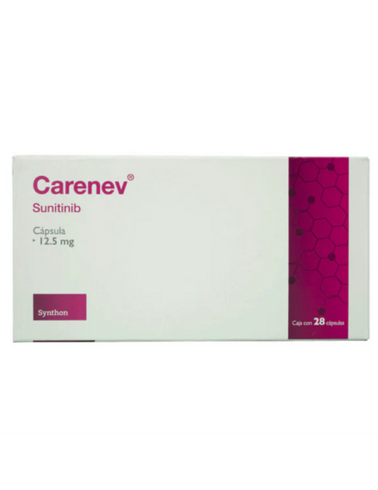 Carenev 12.5mg con 28 tabletas - Sunitinib