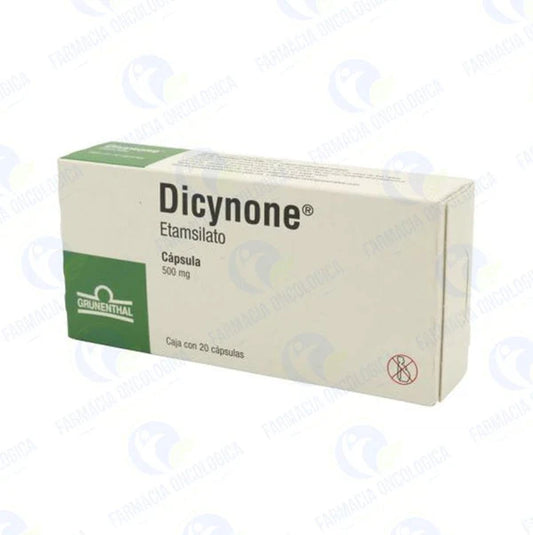 Dicynone 500 mg con 20 capsulas - Etamsilato