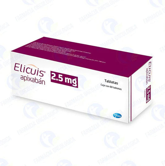 Elicuis 2.5 mg con 60 tabletas - Apixaban