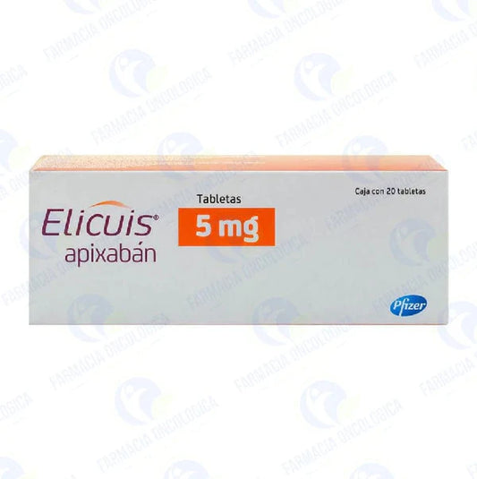 Elicuis 5 mg con 20 tabletas - Apixaban