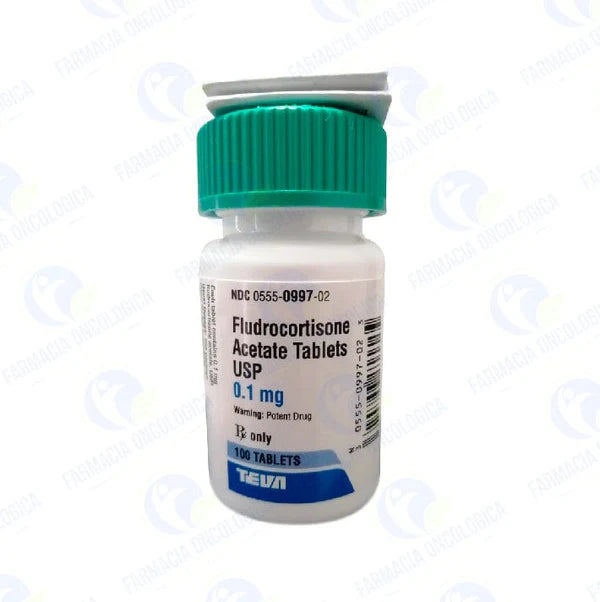 Fludrocortisona 0.1 mg con 100 tabletas - Fludrocortisona
