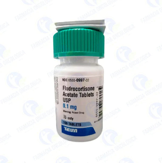 Fludrocortisona 0.1 mg con 100 tabletas - Fludrocortisona